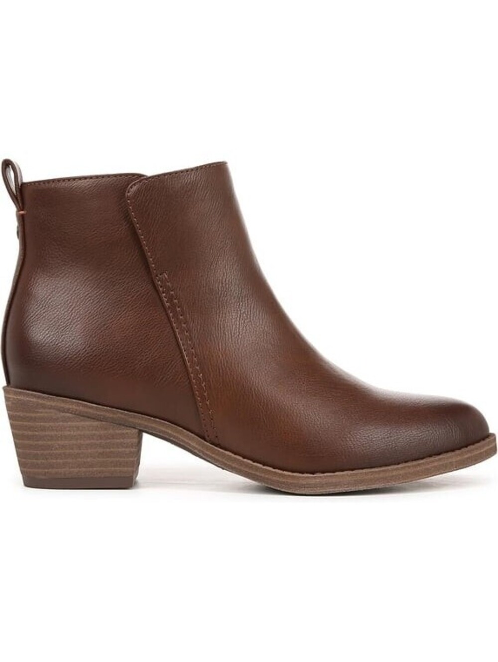 129$ Naturalizer Zaylee Casual Side Zip Ankle Boot Women's Size 8.5 M Brown